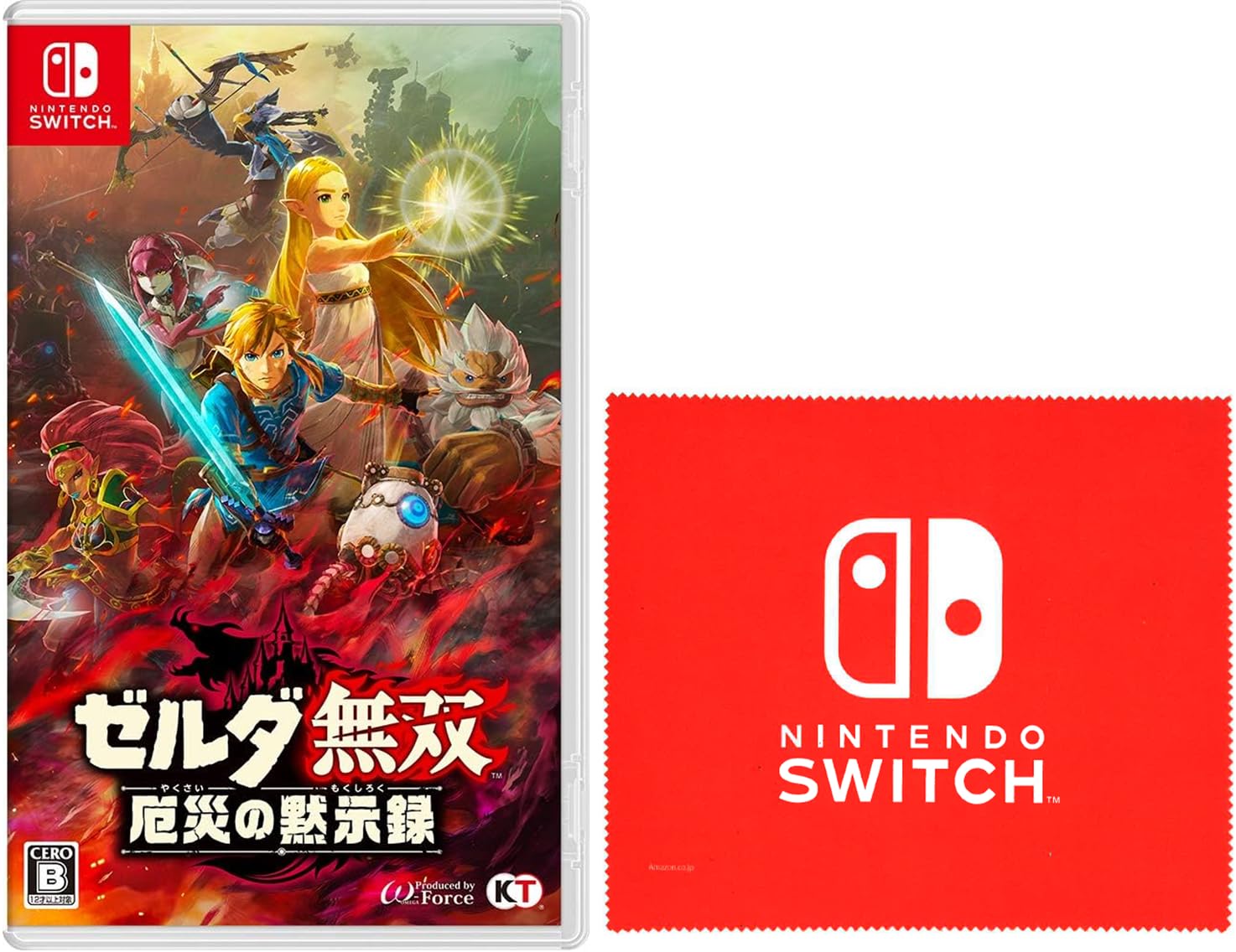 

Zelda Age of Calamity Switch Дизайн логотипа Nintendo Switch в комплекте микрофибра Мусо - [Бонус]