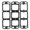 3 Pcs Set 86 Type Wire Box Template Switch Socket Bottom Box Slotting Mold for Electrician Work