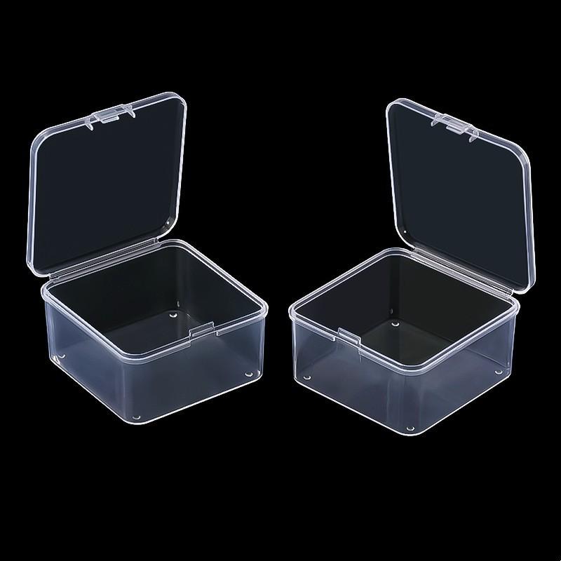 5.5 High Transparent Plastic Small Square Box, Earplug Box, Jewelry Storage Box, Spare Parts Box, Jewelry Beaded Fishing Gear Box.