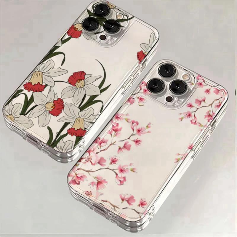 Case For Realme C75 C51 C53 C55 C65 C63 C67 C35 C21Y C25Y C15 C20 C30 C33 C11 C12 8 9 Plus 5 6 7 11 12 Pro cover Flower Soft