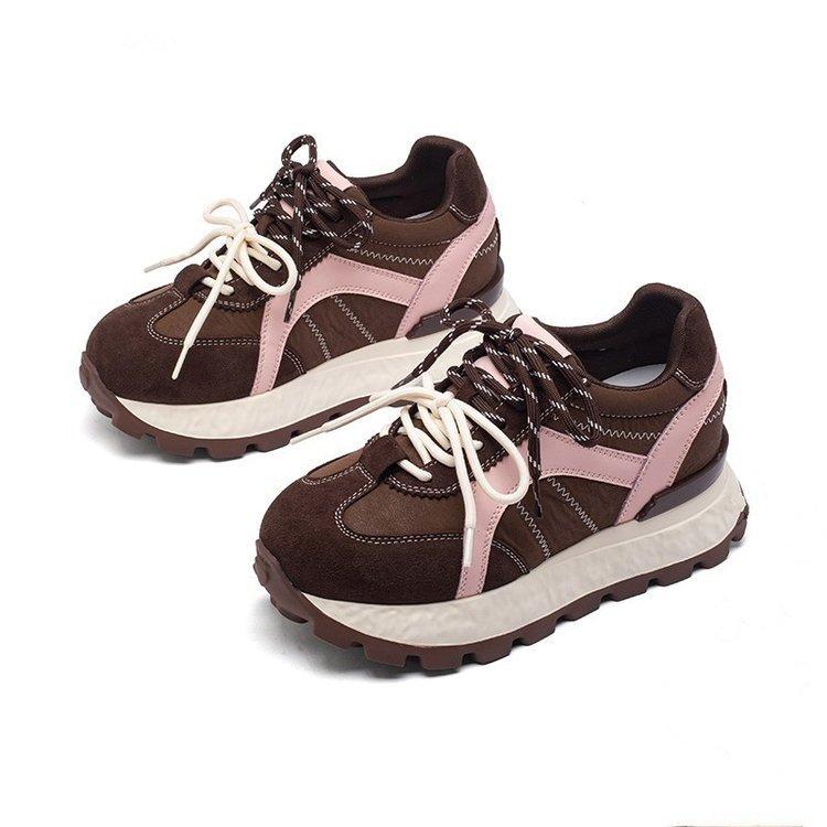 7Cm height increase small women's shoes Forrest Gump shoes women's thick-soled German training shoes casual versatile sports shoes dad shoes