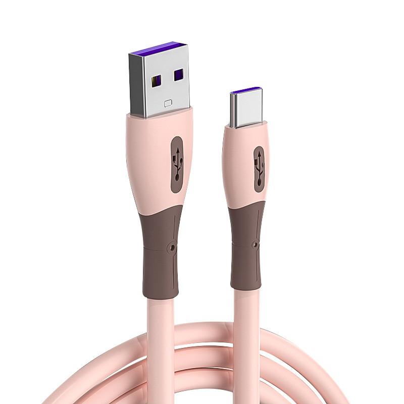 Usb Silicone Liquid Charging Cable For Apple Iphone Android Type C Fast Charging