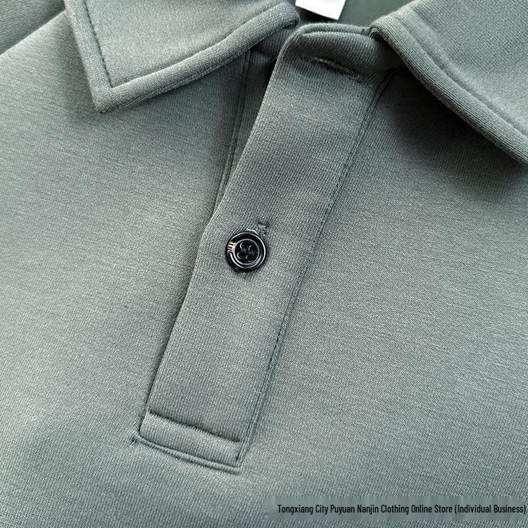 Autumn/Winter High-Quality 320g Long Sleeve Polo: Fashionable, Warm, Soft & Skin-Friendly Hoodie