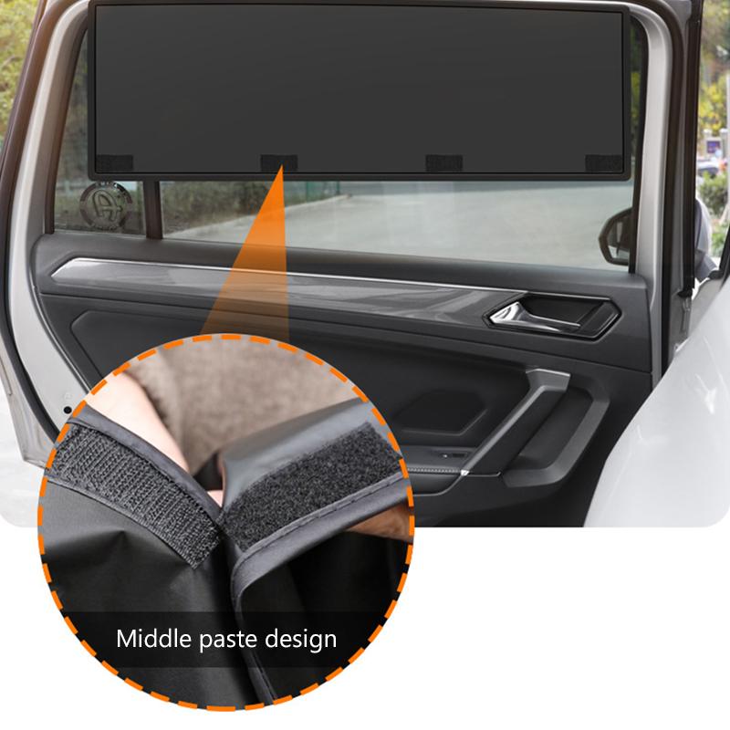 SEAMETAL Magnetic Car Window Sunshade Detachable Spliced Side Window Curtain Car Glass Sun Protection Curtain Shade