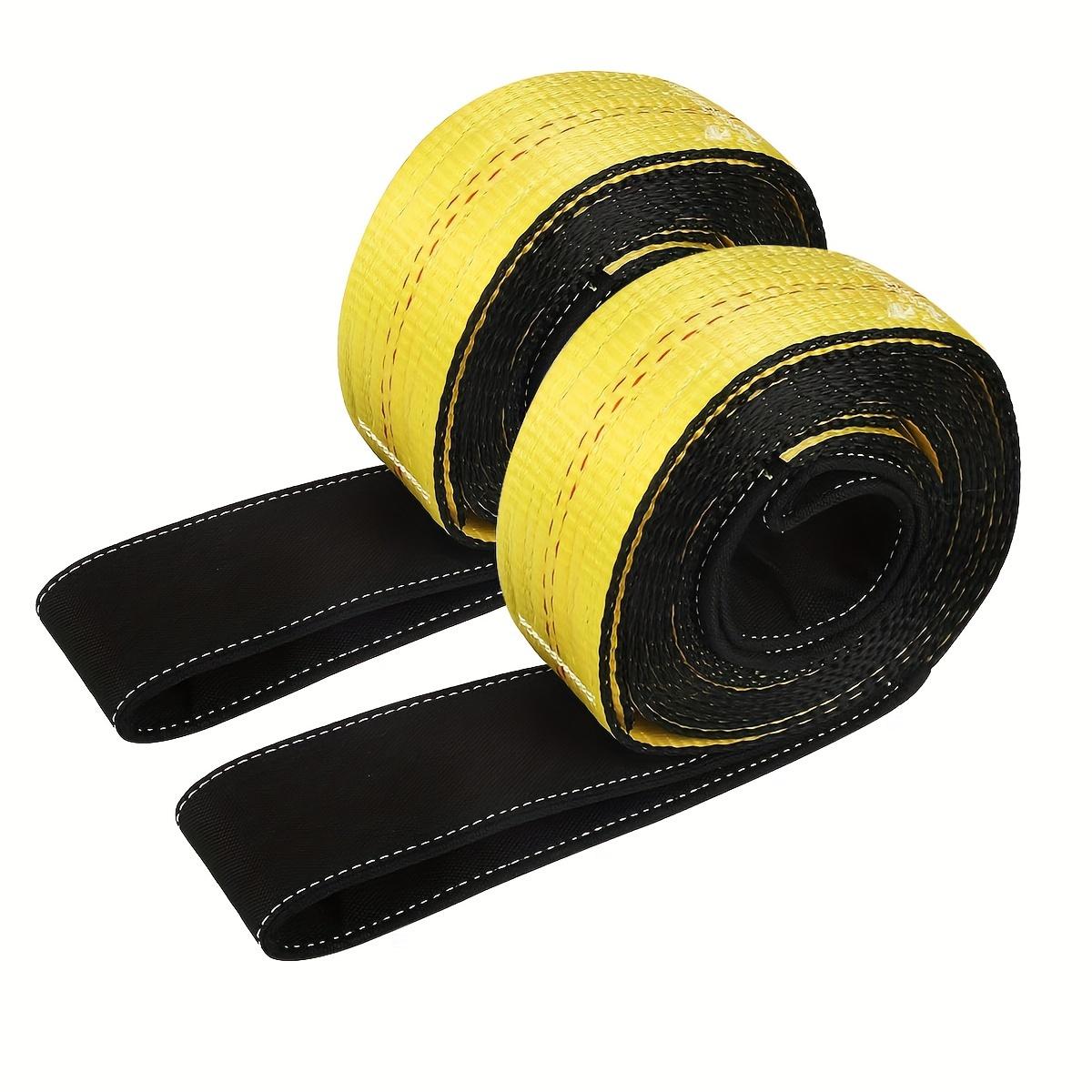 

10 feet Lift Sling Straps,Heavy Duty Flat Eye Lift Sling 15000 lbs Capacity Lifting Straps Nylon Tree Saver Recovery Strap Winch