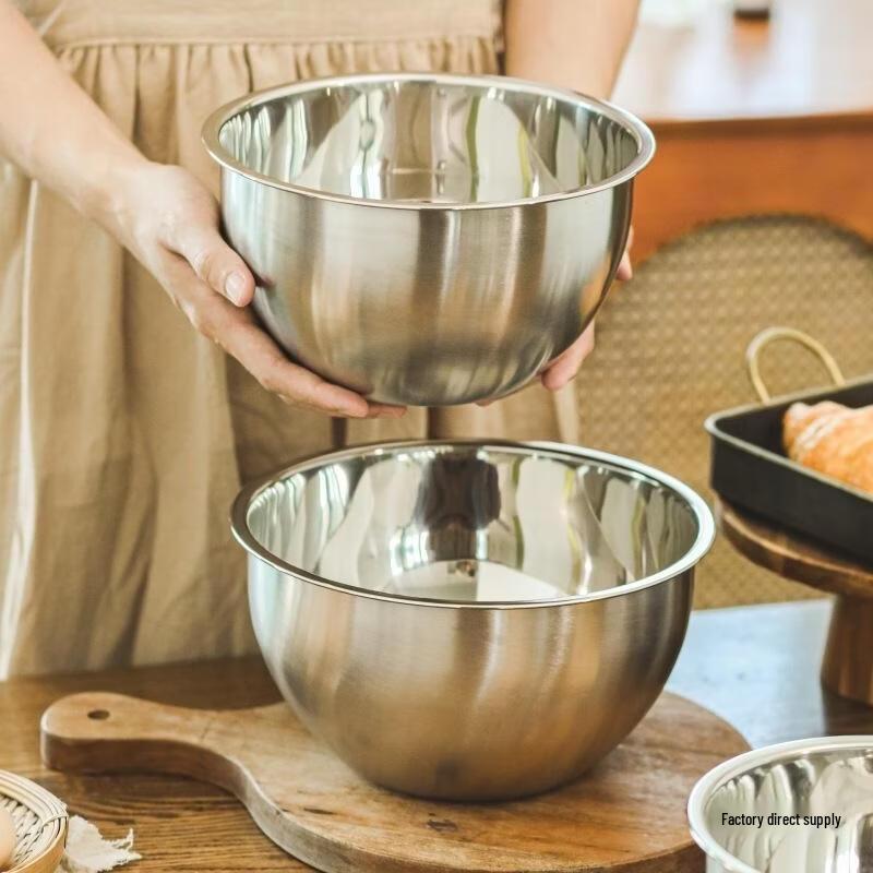 JINGRX Stainless Steel Deep Mixing Bowl