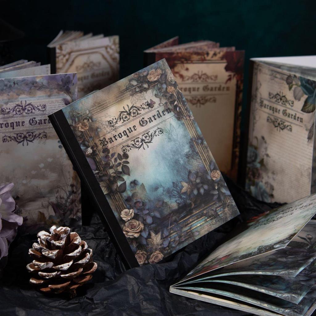 30Pcs/set Vintage Garden Flower Border Landscaping Journal Material Paper, Journal Scrapbooking DIY Supplies