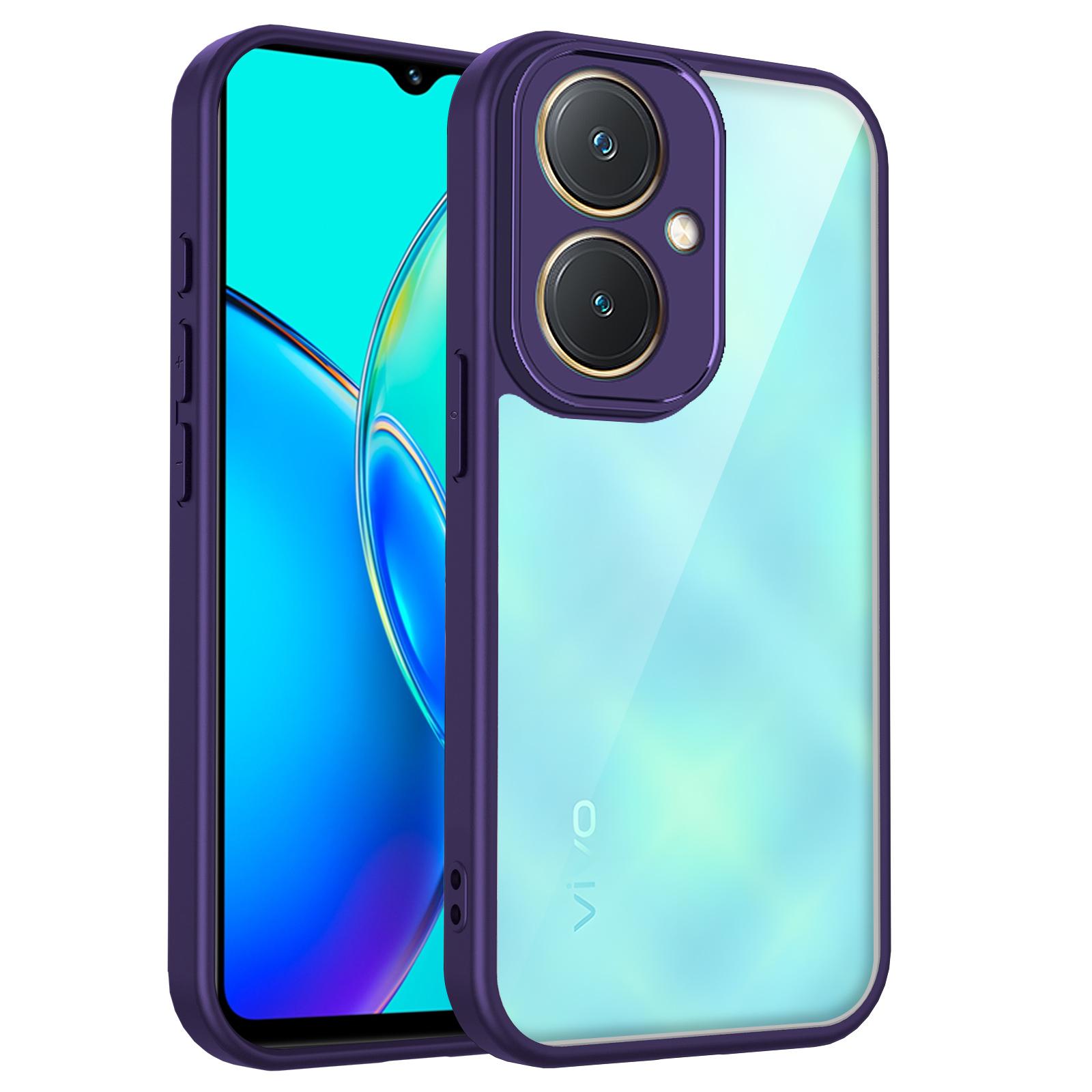 

For Vivo Y27 4G Case vivo Y27 4G Phone Case Vivo Y27 4G Cover Air Cushion Silicon Bumper Clear Matte Back Cover Hard vivo Y27 4G