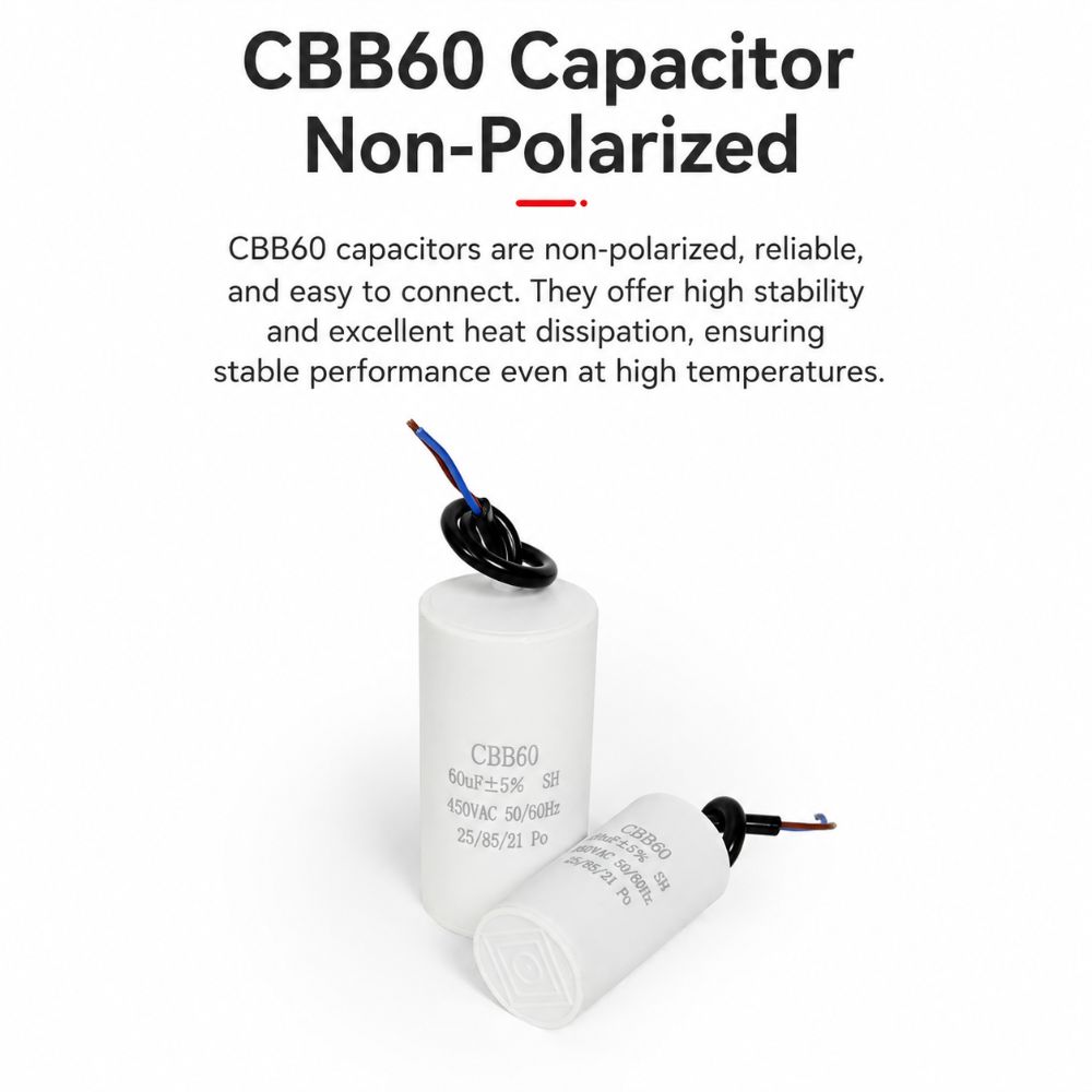 450V CBB60 Capacitor 50/60Hz Water Pump Capacitor Durable Start Capacitor