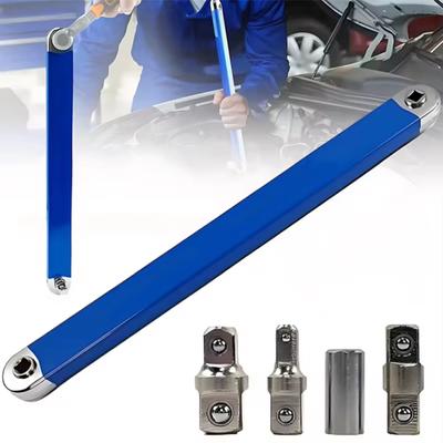 Professional Zero Offset Extension Wrench Tight Space Extension Tool 1/2 1/4 3/8inch Square Adapter Impact Ready Ratchet Spanner