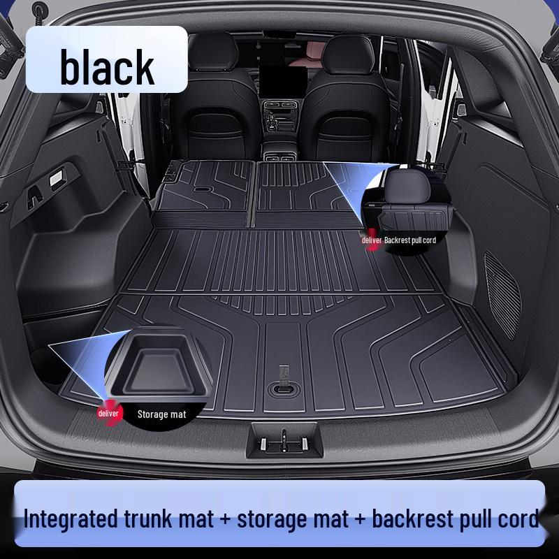 Geely Boyue L Trunk Mat, TPE Tail Box Mat, 4th Gen Shanhe Accessories for 26 New Boyue Models 2023-2025 Geely Boyue L with right-side speaker