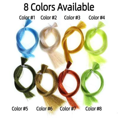 1 opakowanie wysokiej jakości materiału do wiązania much z włókna fluorescencyjnego Ultra cienkie Flashabou Tinsel do streamerów Bass Trout Sea Fishing Lures Baits