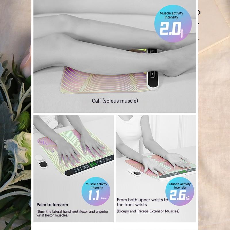 Colorful EMS Microcurrent Massage Foot Pad Smart Pulse Foot Massager Home Portable Leg Beauty Instrument