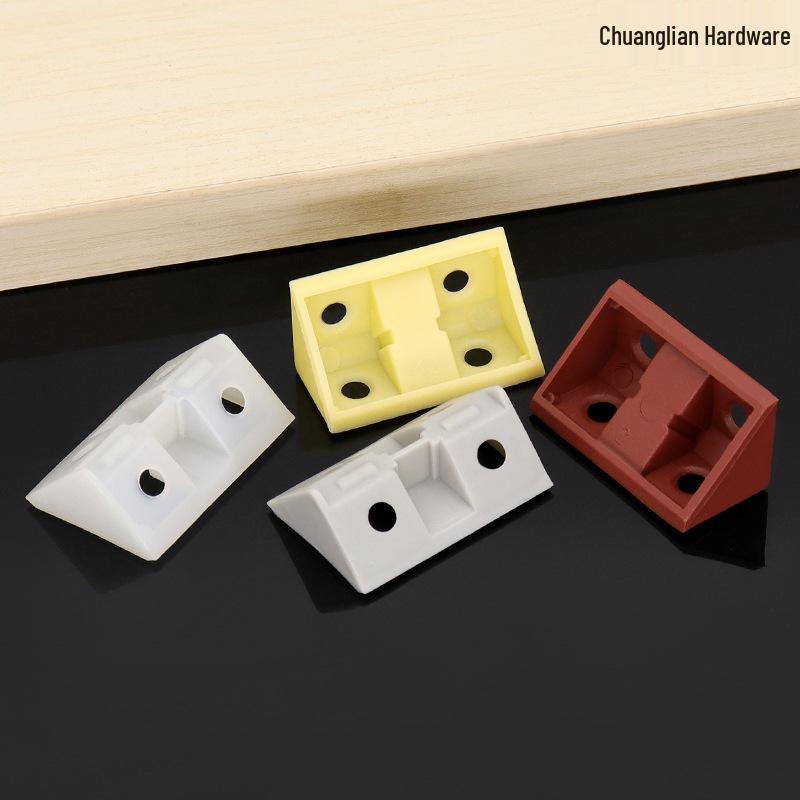 Nylon Strap Plastic L-Shaped Corner Brace for Shelf & Cabinet Support