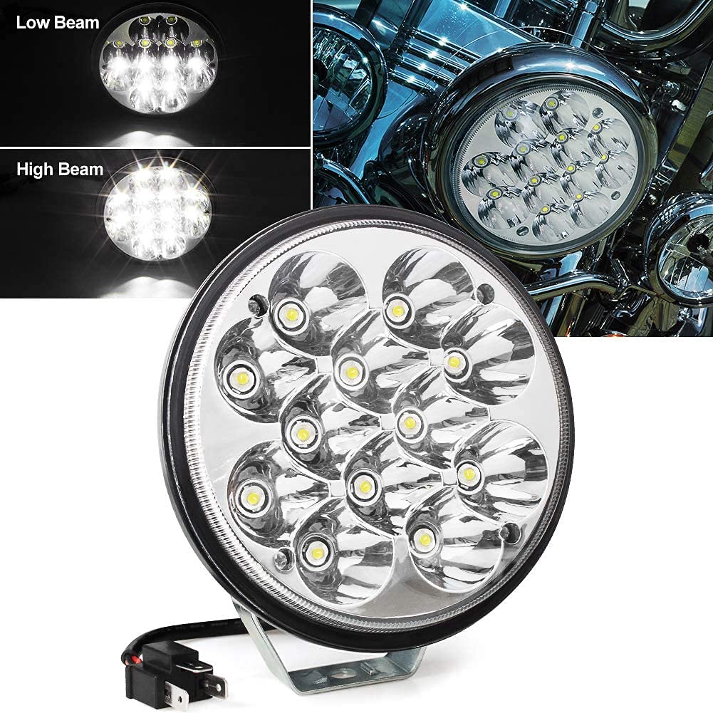 X-STYLE 36W LED světlomet pro nákladní vozidla, dálková/potkávací světla, bílý, 5,75 palce, 12 V, 24 V,