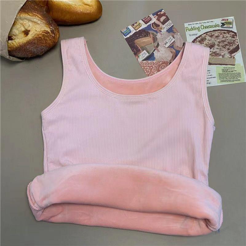 

Women s Slim-Fit Fleece-Lined Warm Vest - Thick, Wide Shoulder Base Layer for Autumn/Winter One Size