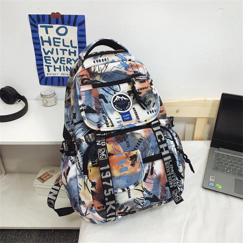 

Граффити Школьная сумка Спортивная сумка Студент колледжа Мужчины Женщины Рюкзак