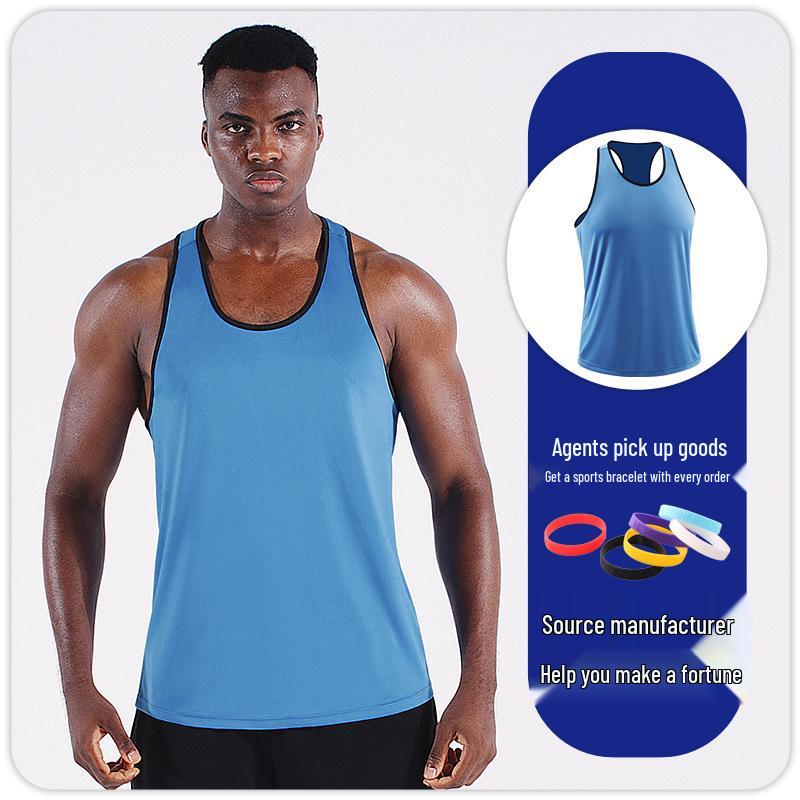 Men's Quick-Dry Plus Size Running Vest - Lightweight, Loose Fit for Summer Fitness and Basketball.