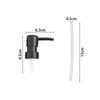 Effortless Dispensing ABS Pump Nozzle Lotion Pump Head Long-lasting Durability