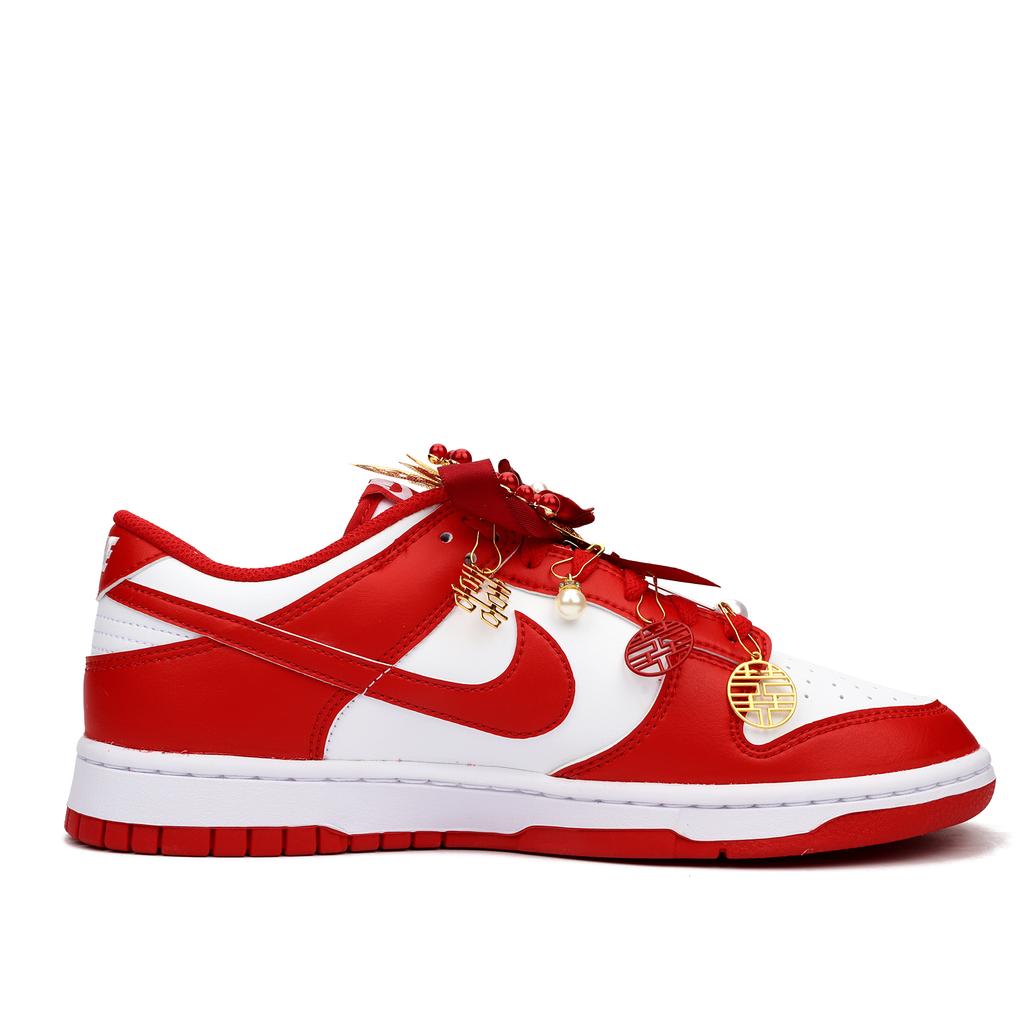 Nike Dunk A Spark Of Fireworks Lightweight Anti Slip Low top Skateboard Shoes Men's Red HF5441-104(Team900-)