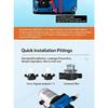 RV Water Pump - 12V/24V Self-priming Booster Pump - Horizontal Marine DC Miniature Electric High-pressure Diaphragm Pump
