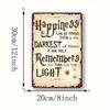 Metal Poster Wall Art Motivational Phrase About Happiness In Dark Times for Living Room