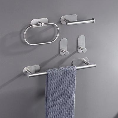 Bathroom Accessories Hanger Black Hand Robe Hook Toilet Paper Holder Stainless Steel Towel Bar