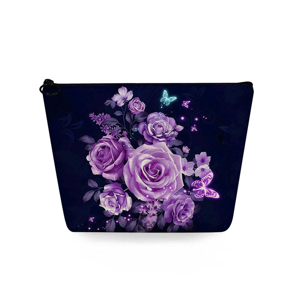 Women Butterfly Print Cosmetic Bag Toiletries Organize Travel Storage Case 6722