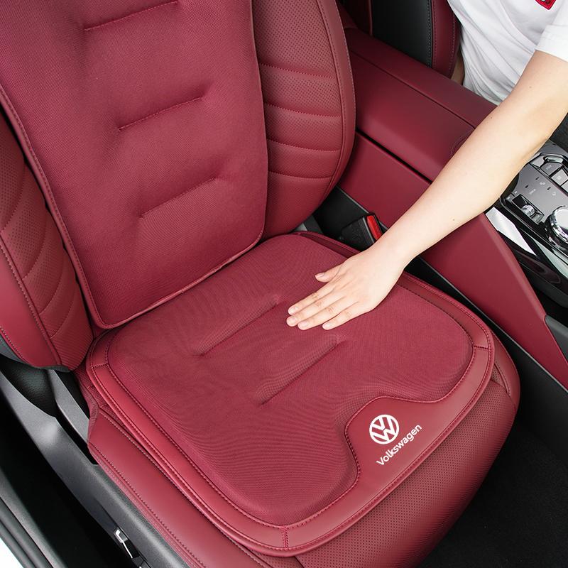 Cup Holders Car Seat Cooling Cushion Driver Booster Pads Mesh Breathable Seat Cover For Volkswagen VW Golf 4 6 7 GTI Tiguan PassSZ7