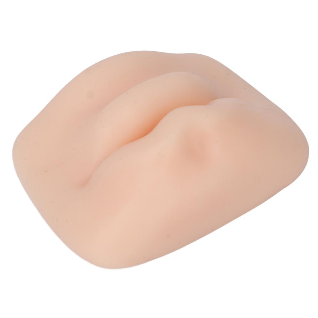 Silikonläppmodell 3D Semi-permanent Mjuk Microblading Realistisk Läppiercing Övningsmodell