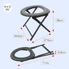 Folding Portable Toilet Simple Toilet Sets Portable Temporary Folding Portable Disaster Prevention Toilet [BR-935 (10 Included)] Multi-functional