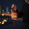 Intricate Weaving DIY Festival Lantern Bright LED Handheld Bamboo Woven Ornament  Kids Craft