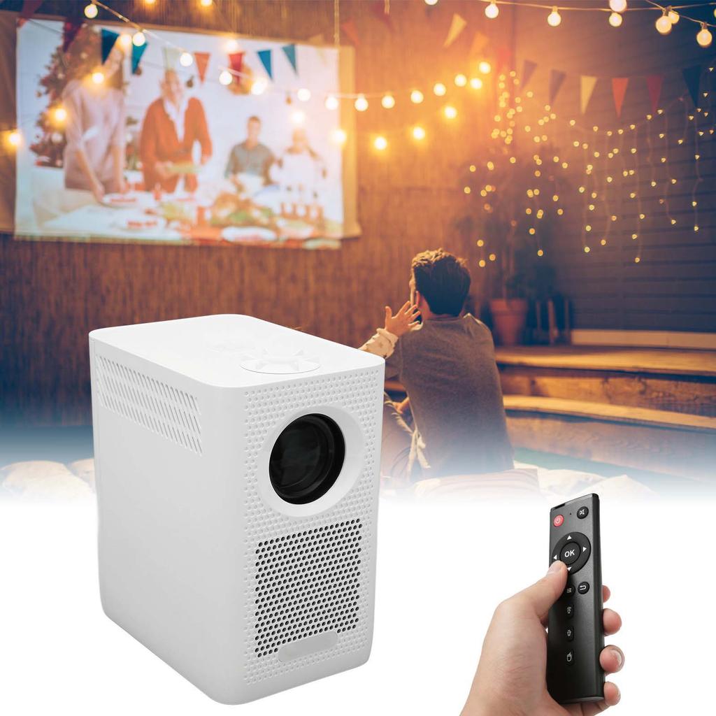 Smart Projector HD 1080P Support 4K Decoding 2.4G WiFi   5.0 Remote Control Portable Video Projector