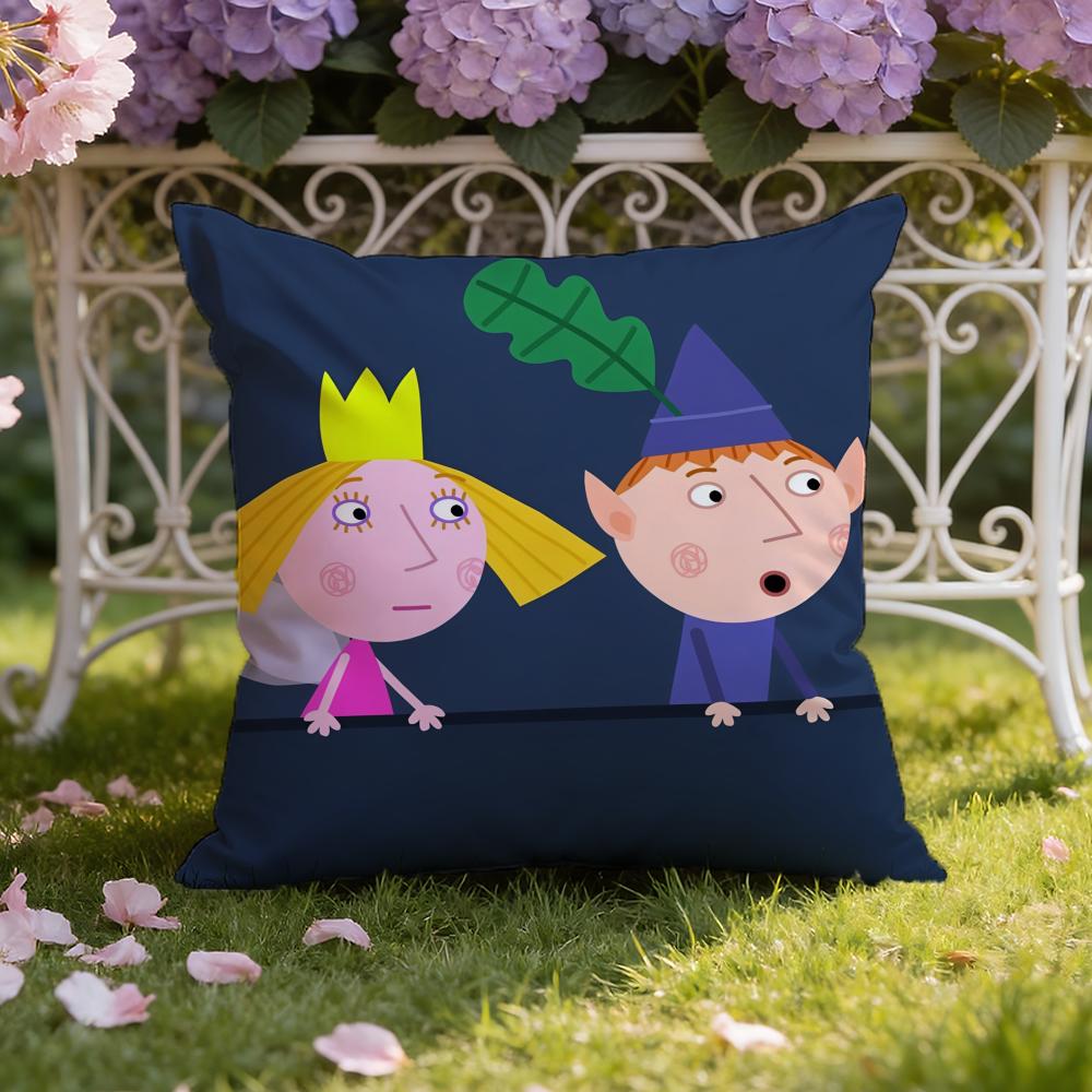 

B-Ben And H-Hollys Little Kingdom Cushion Cover Home & Car Dual-Scene Pillow Cover: Reversible for Premium Comfort 40X40cm