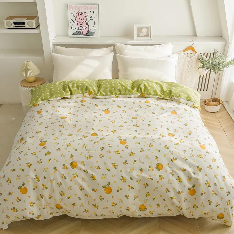 

1 шт. 100% хлопок красочные цветы пододеяльник королевского/королевского размера пододеяльник для детей мальчиков девочек мягкие приятные для кожи постельные принадлежности для спальни 200x230cm Queen 1pc