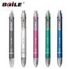 6-in-1 Multifunctional Pen: 5-Color 0.7mm Ballpoint Pen & 0.5mm Automatic Pencil, Creative Writing Tool for Office/School