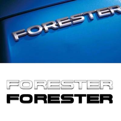 FORESTER Letters Word Sticker FORESTER Emblem Badge Rear Sticker For S/UBA/RU FORESTER Car Styling Nameplate Trunk Sticker Accessories