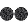 Car Cup Holder Coasters, 2 Pack Universal Auto Anti Slip Ert Coaster with A Finger Notch, Cute Car Assecories for Women - Black Leopard Print