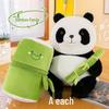 Bamboo Panda Plush Toy: Cute Floral Stuffed Animal Sleep Companion & Cloth Doll - Ideal Children's Birthday Gift for Girls