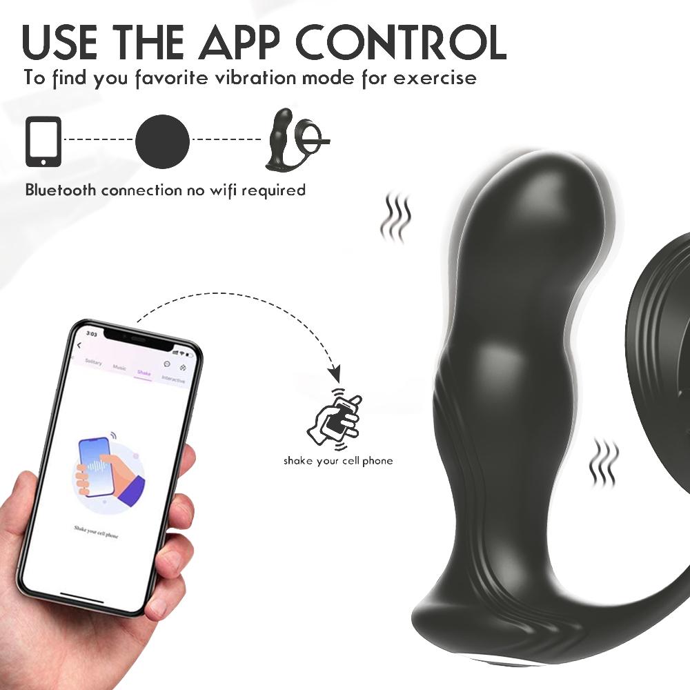 Sex Toys Masturbation Tools for Gay Sexo Anal Vibration Prostate Massager Anal Plug Men Dildo Vibrator Cock Ring Adult Products