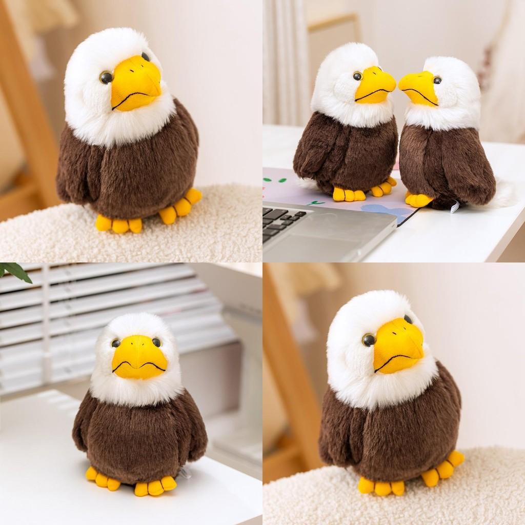 Plush Bald Eagle Toy Sea Eagle Doll Zoo Souvenir Doll Outdoor Decoration Gift