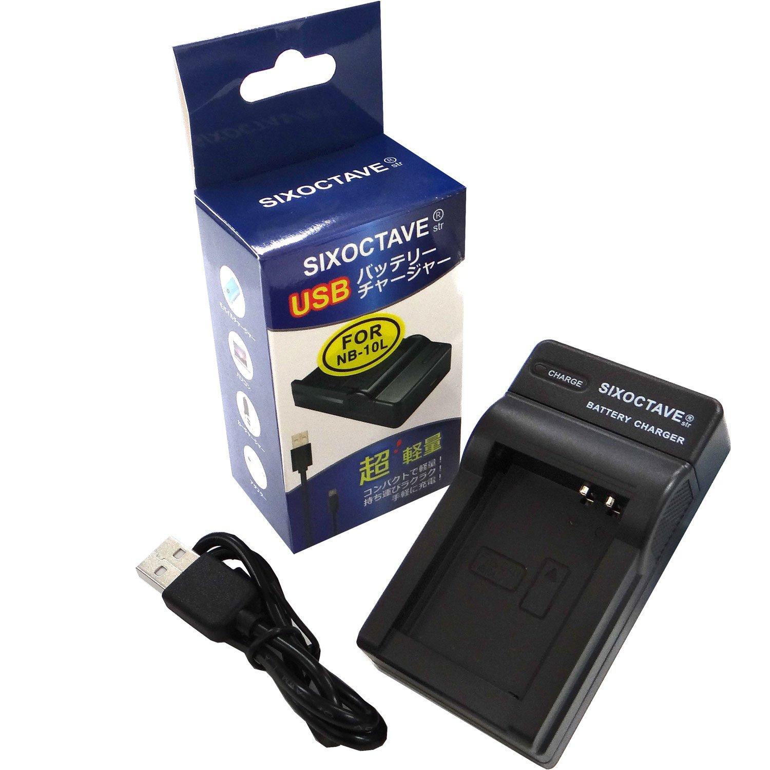 

str Compatible Charger Canon Power Shot Shot SX50 X NB-10L CB-2LC G16/G15/Power HS/SX40 HS/G1 X/SX60 HS/G3 чорний