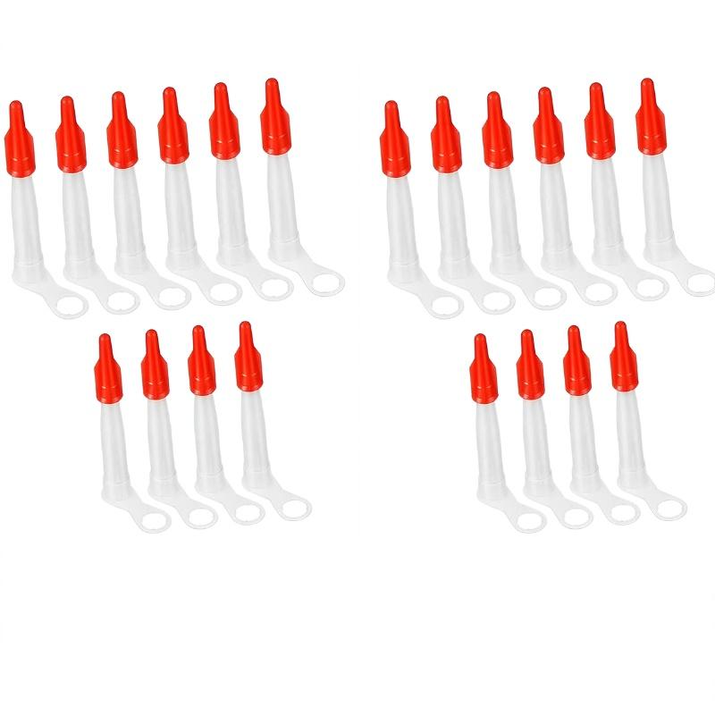 10/20Pcs Caulk Nozzle Glass Glue Tip Sealant Applicator Nozzle Plastic Sealant Nozzles For Window Tile Seam Construction Repair