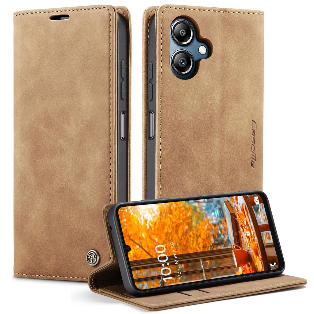 For Samsung Galaxy A07 Wallet Case CASEME 013 Series PU Leather Phone Cover Stand