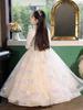 Autumn & Winter Thickened Girls' Birthday Princess Dress - Flower Girl, Wedding Host, Piano Performance Costume