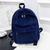 Pure Color Manšestrový batoh Móda Ženy Školní batoh Dámský Batoh Teenger Girl Školní Tašky Žena Mochila Bagpack Pack