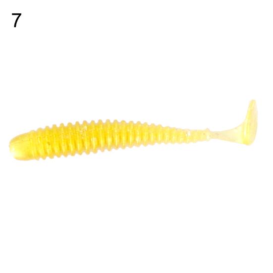MUQZI Sports Accessory 10Pcs/Set Mini Fishing Artificial Soft Vivid Lure Wobbler Worm Swim Bait