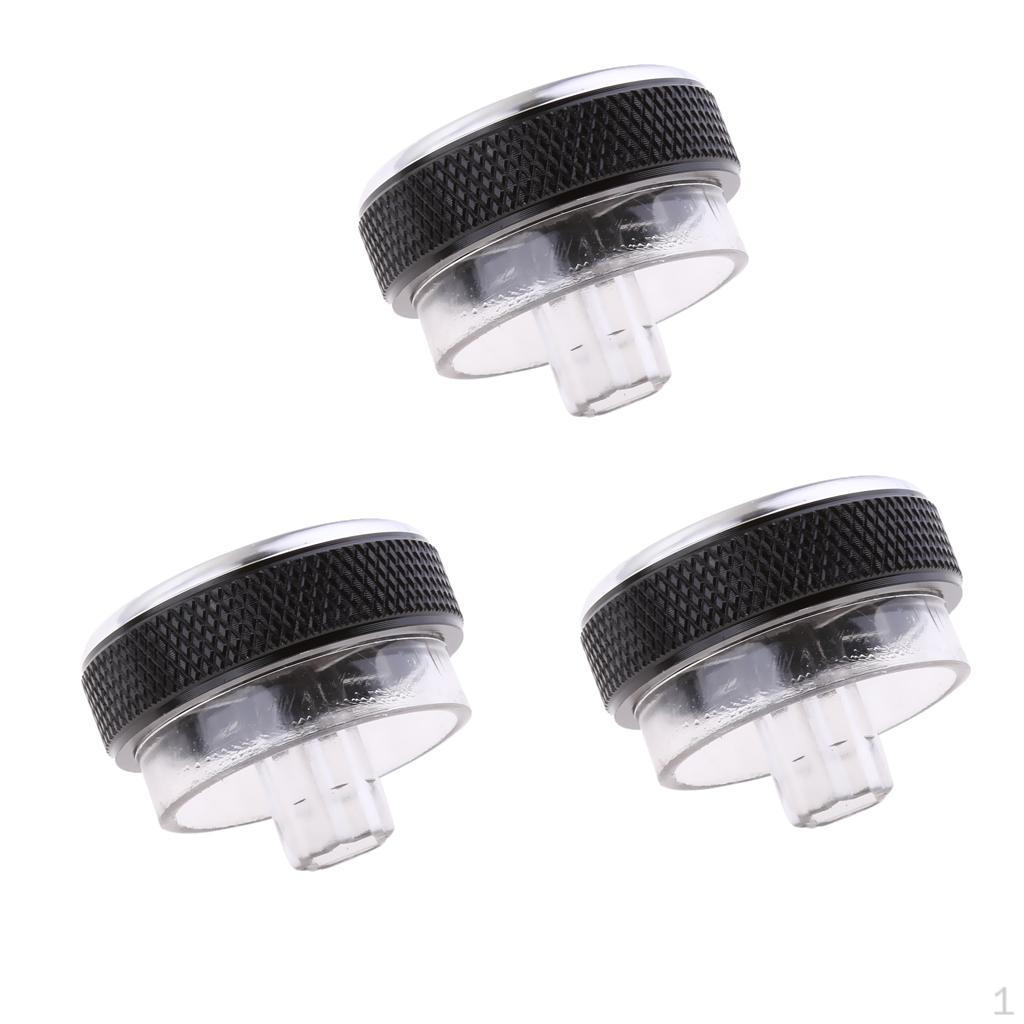 

3 Pieces Air Conditioning Control Switch Knobs Aluminum Focus