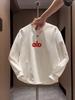 2025 Autumn Men's Trendy Letter Embroidery Round Neck Loose Sweatshirt