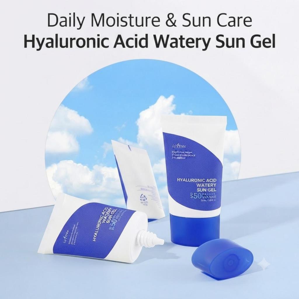 ISNTREE Hyaluronic Acid Watery Sun Gel SPF50+ PA++++ 50ml Hydrating Sunscreen